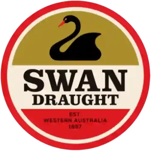 Swan Draught is served at a shipwreck background for the Boathouse Sports Bar & Grill in Mandurah WA