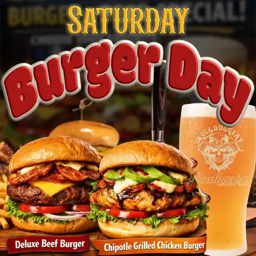 Burger Sayurdays at the Boathouse Sports Bar & Grill in Mandurah WA