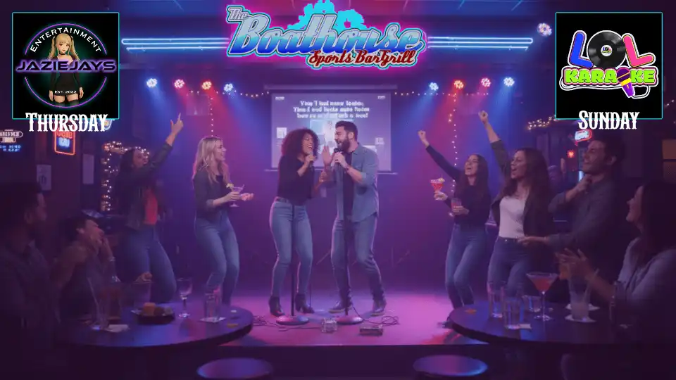 Karaoke at the Boathouse Sports Bar & Grill in Mandurah WA