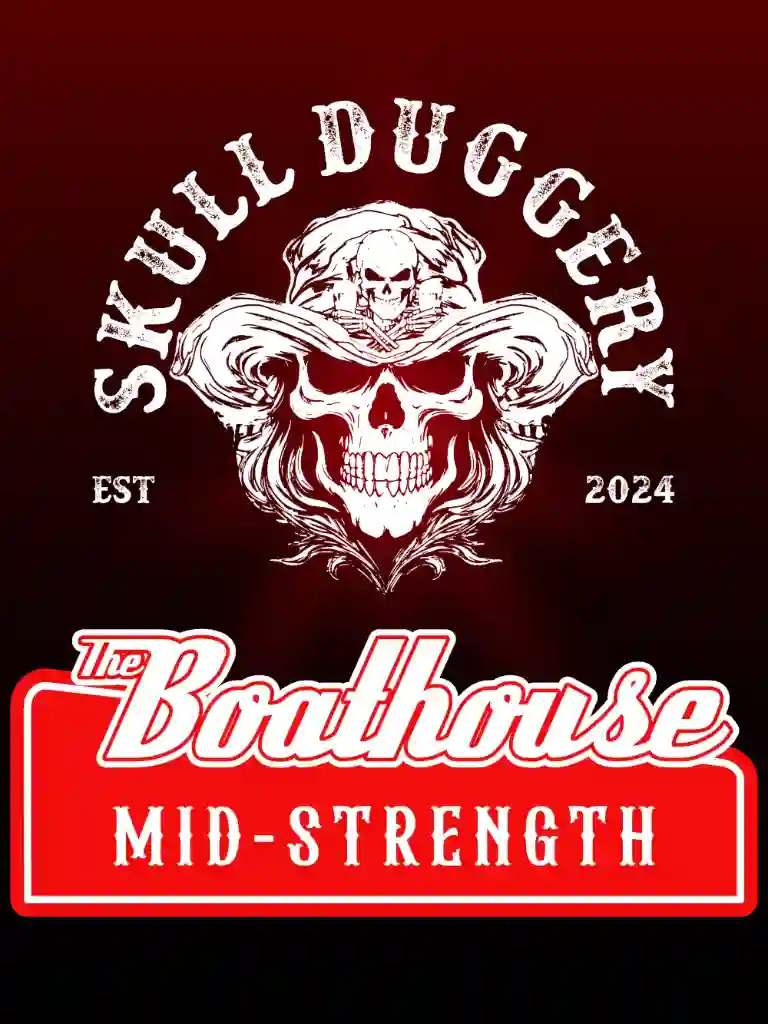 Skull Duggery Mid-Strength card for the Boathouse Sports Bar & Grill in Mandurah WA